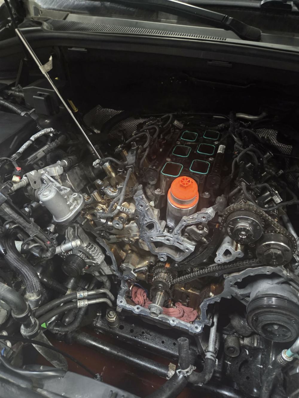 Under-hood engine service